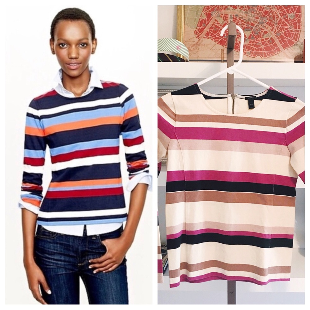 NWOT J.Crew Striped Top Size XXS